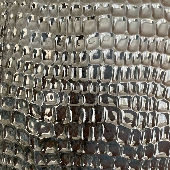 Embossed Croc PU Leather Navy Crossbody Satchel Removable Strap NWOT - Picture 4 of 7